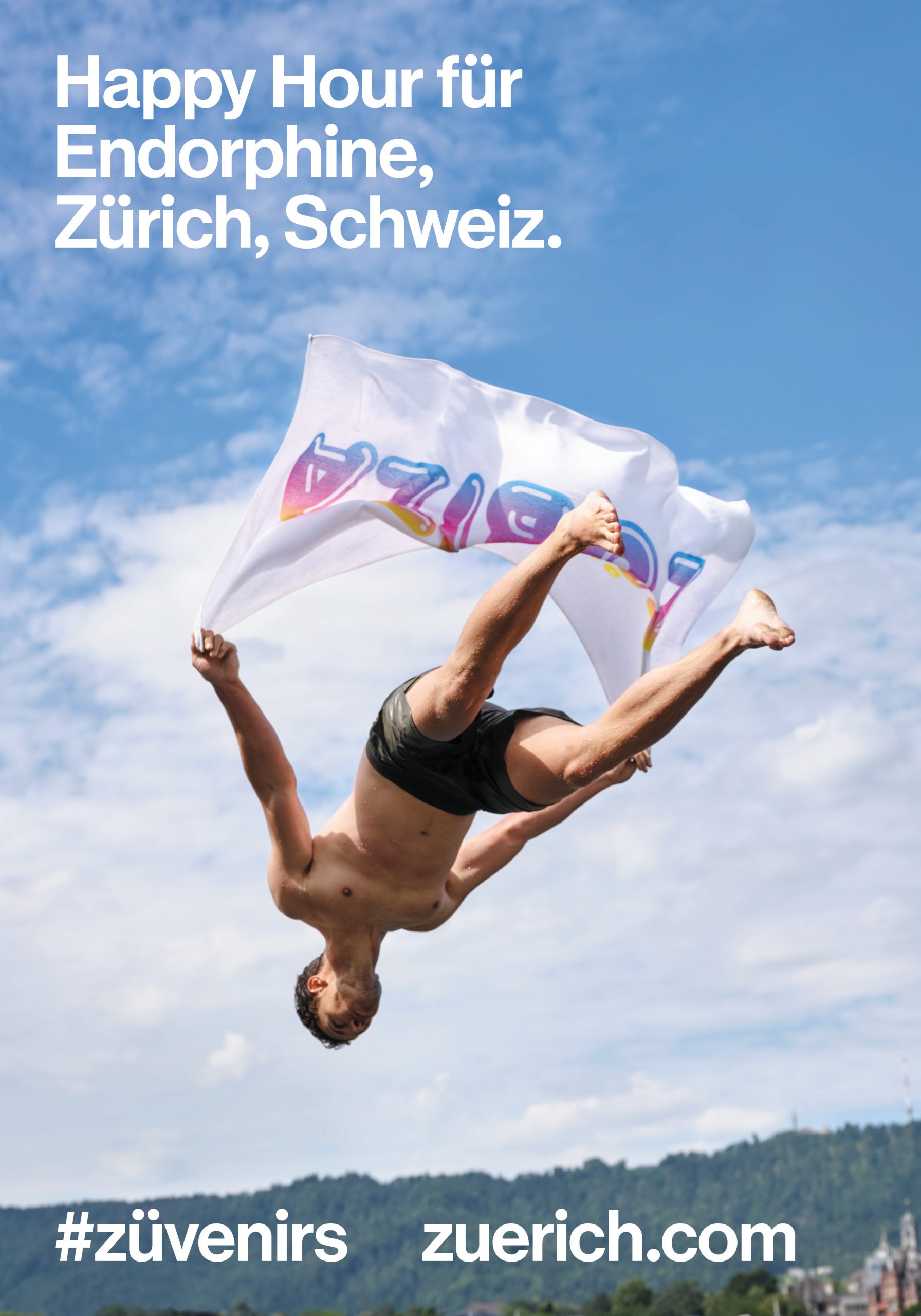 Tourismus-Kampagne für Zürich zum Thema Baden von Wolfgang Bark