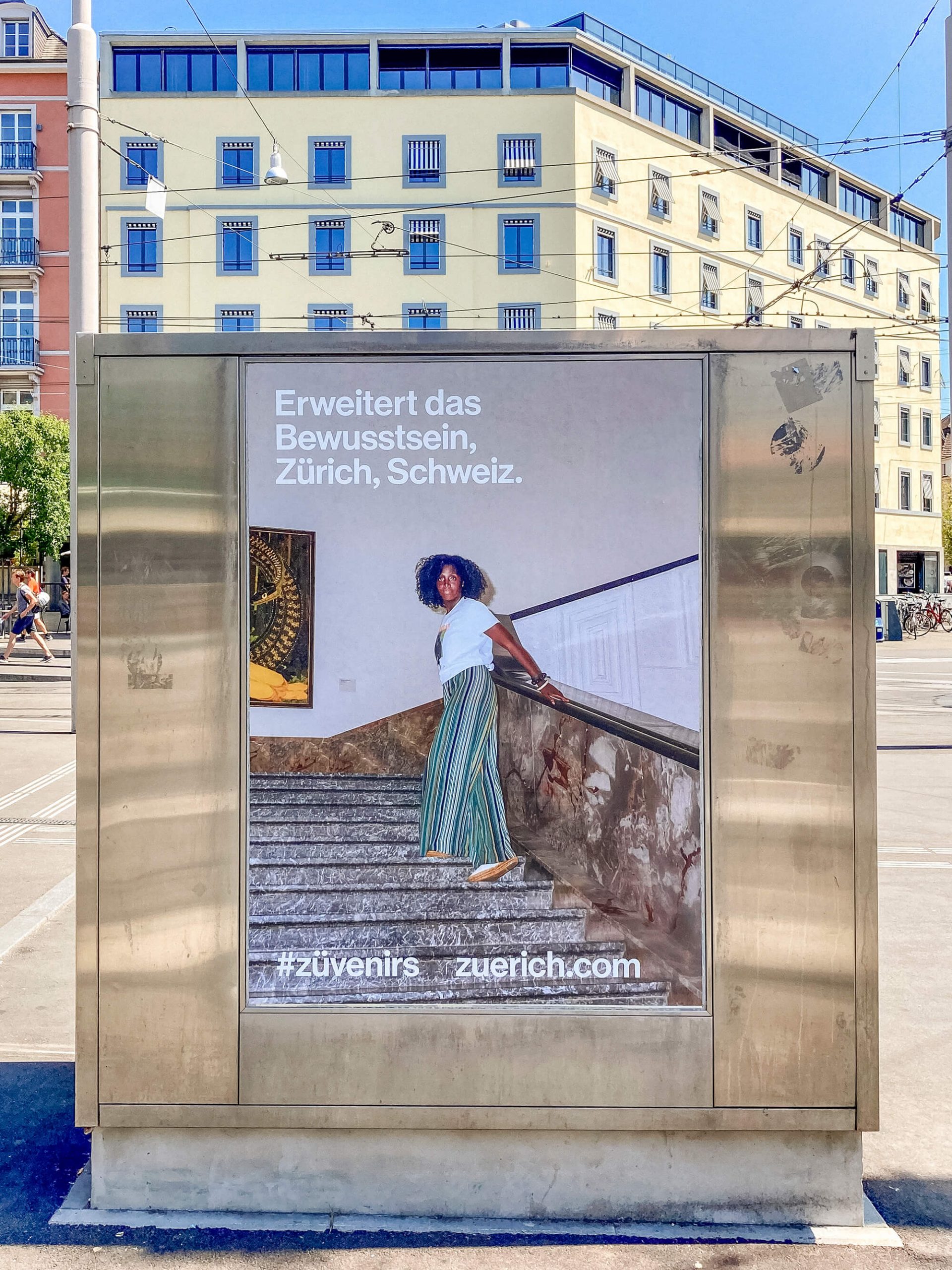 Tourismus-Kampagne für Zürich zum Thema Kunst von Wolfgang Bark