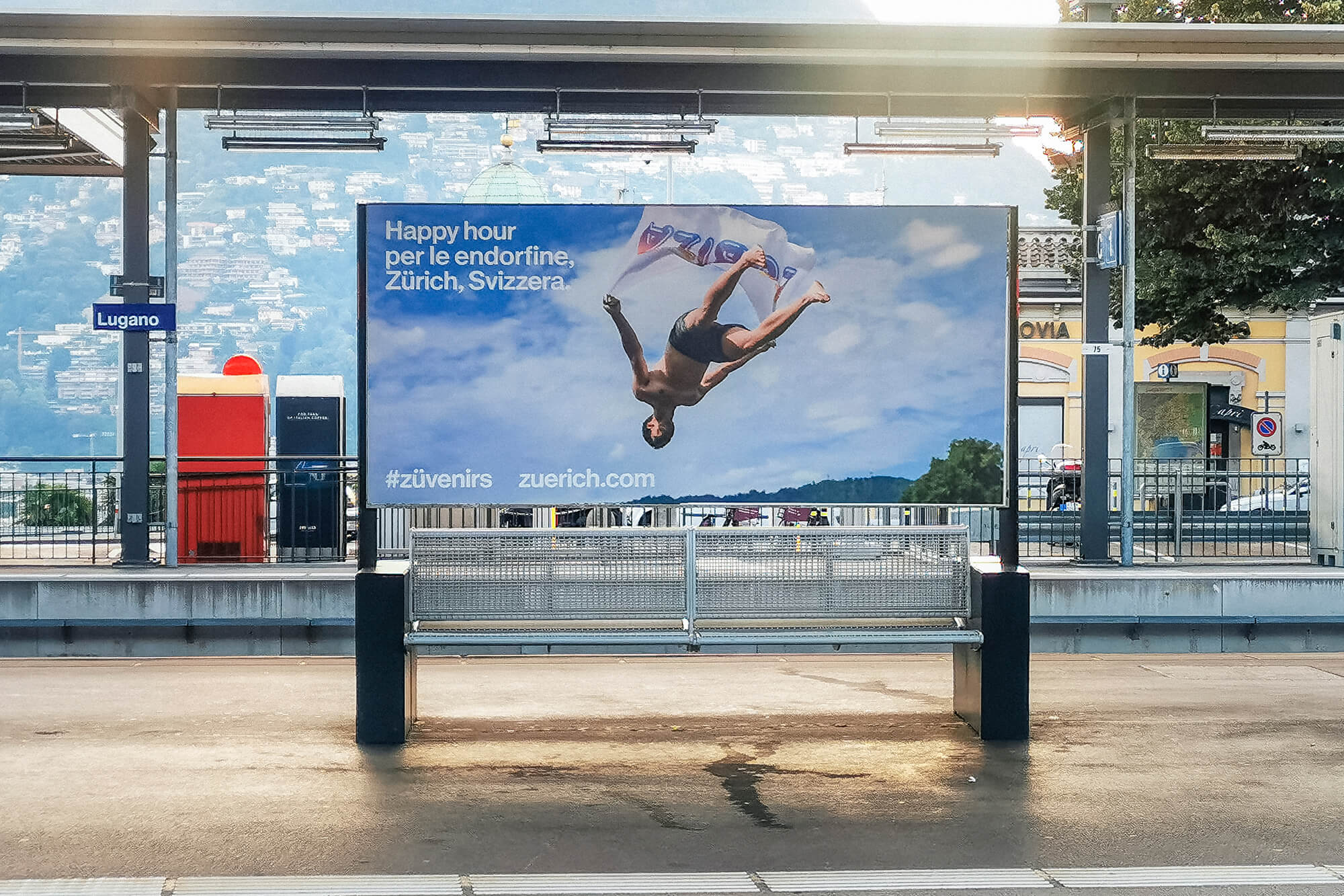 Tourismus-Kampagne für Zürich zum Thema Baden von Wolfgang Bark