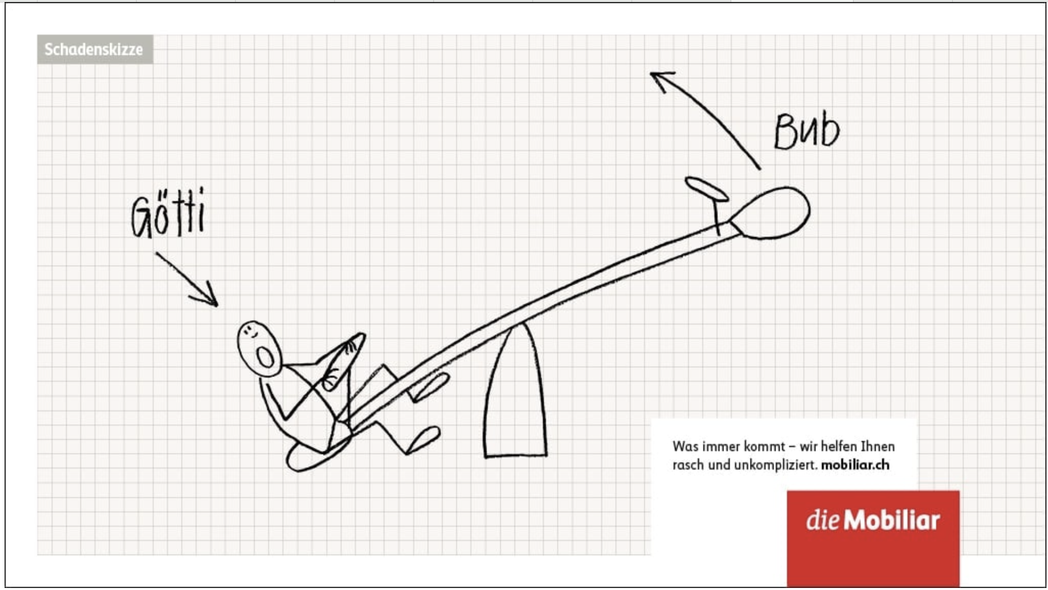 Klassiker der Mobiliar-Kommunikation mit Text und Idee von Wolfgang Bark