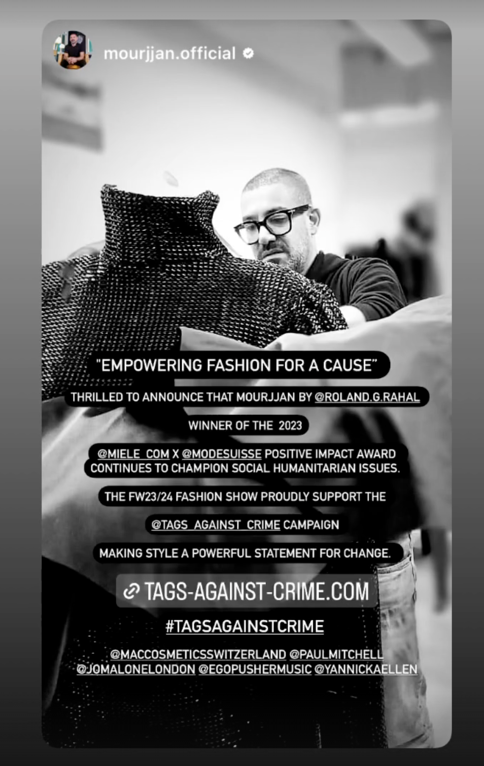 Tags against crime Kampagne mit Creative Lead von Wolfgang Bark